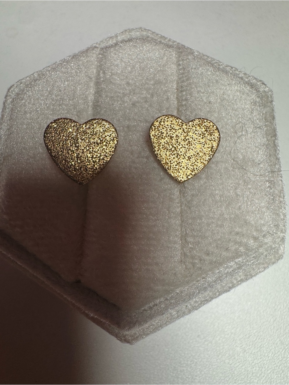 Gold Plated Heart Stud Earrings Elegant Classic Love Heart Post Earrings